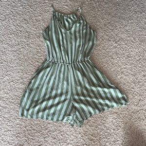 Striped romper